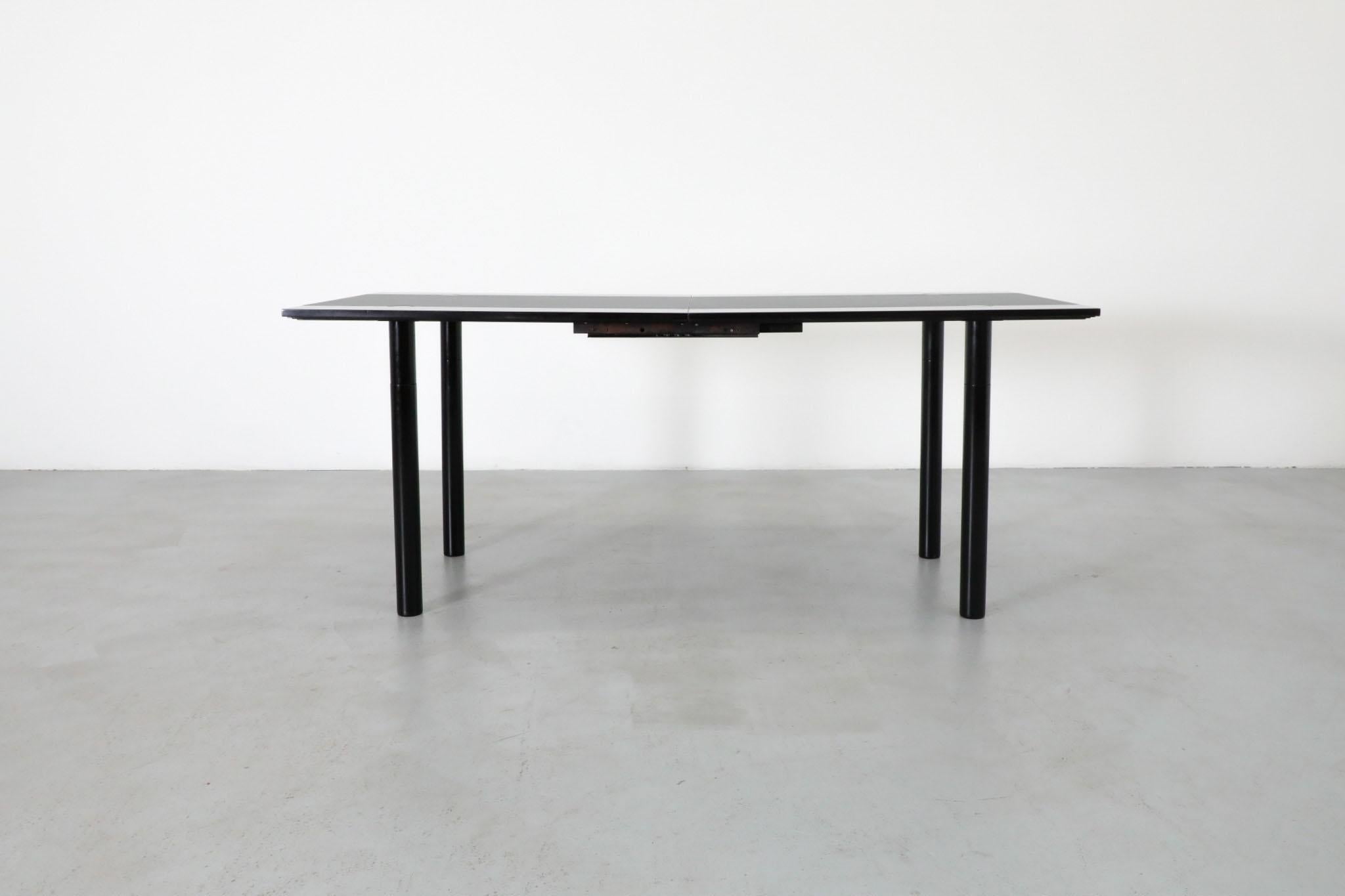 Castelijn Model TA180 Table à rallonge Post Modernity hollandaise en noir et gris en vente 1