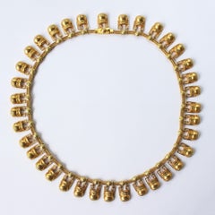Castellani 15kt Gold Amphora Necklace