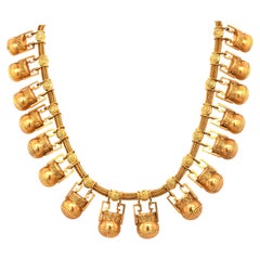 Castellani 15kt Gold Amphora Necklace