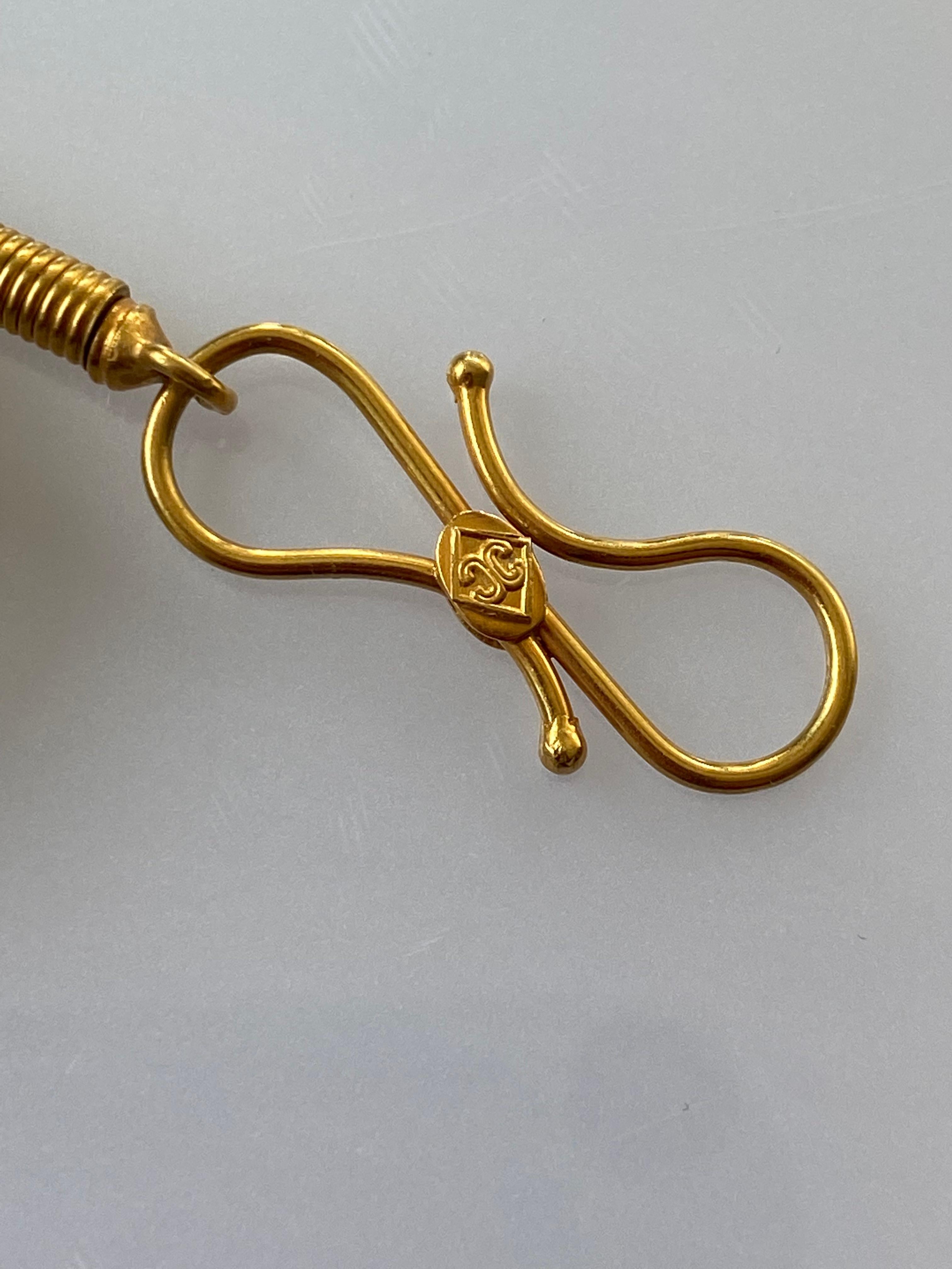 Castellani 18kt Gold Amphora Necklace For Sale 2