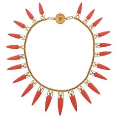 Castellani Coral Gold Necklace