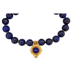 Castellani Collier de perles audacieuses Bulla en or 18 carats de style étrusque