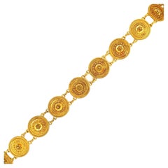 Castellani Gold 15kt Filigree Work Bracelet