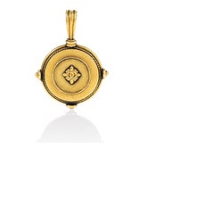 Ciondolo in oro e micro-mosaico Castellani