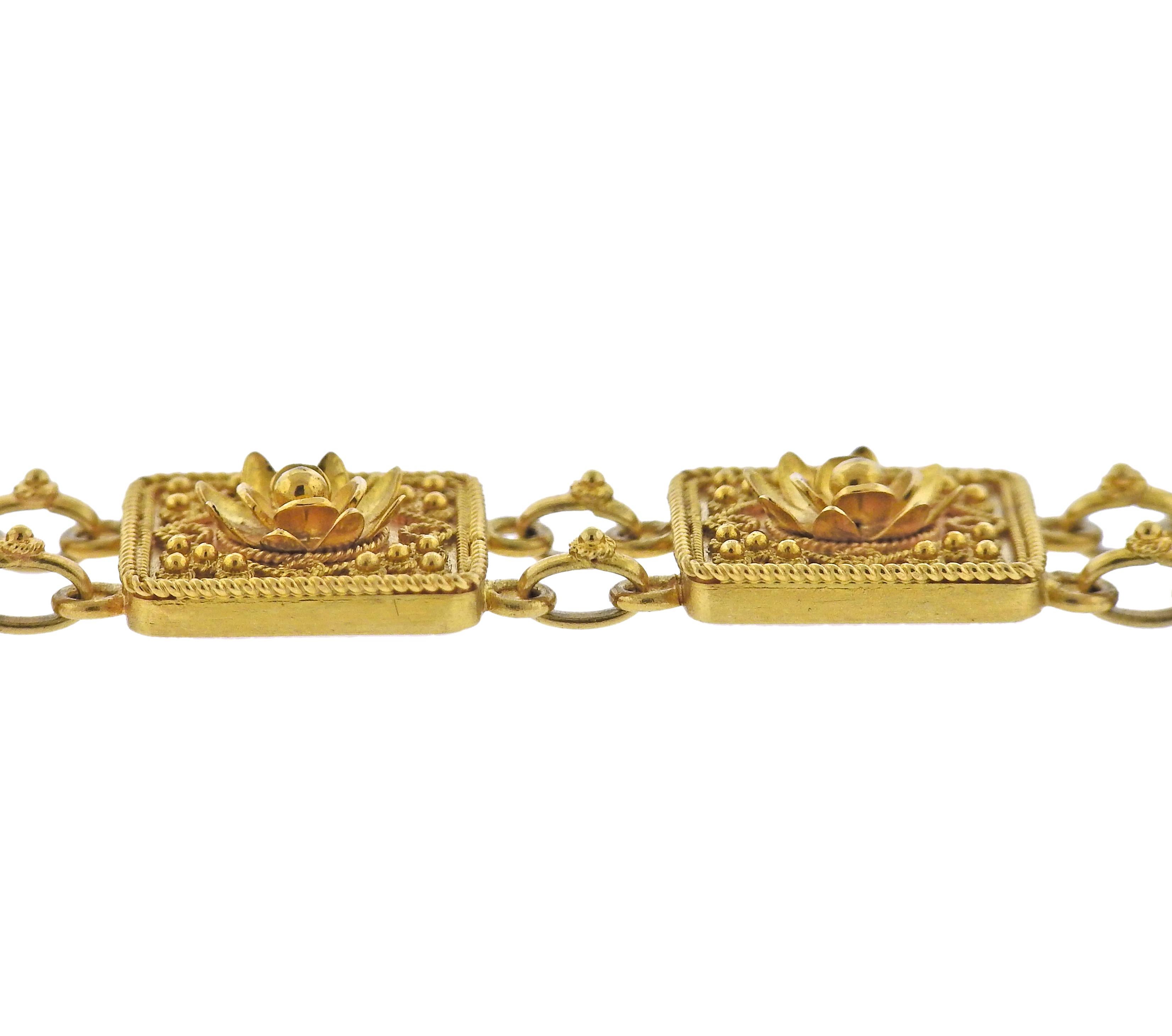 Castellani Bracelet en or Excellent état - En vente à New York, NY