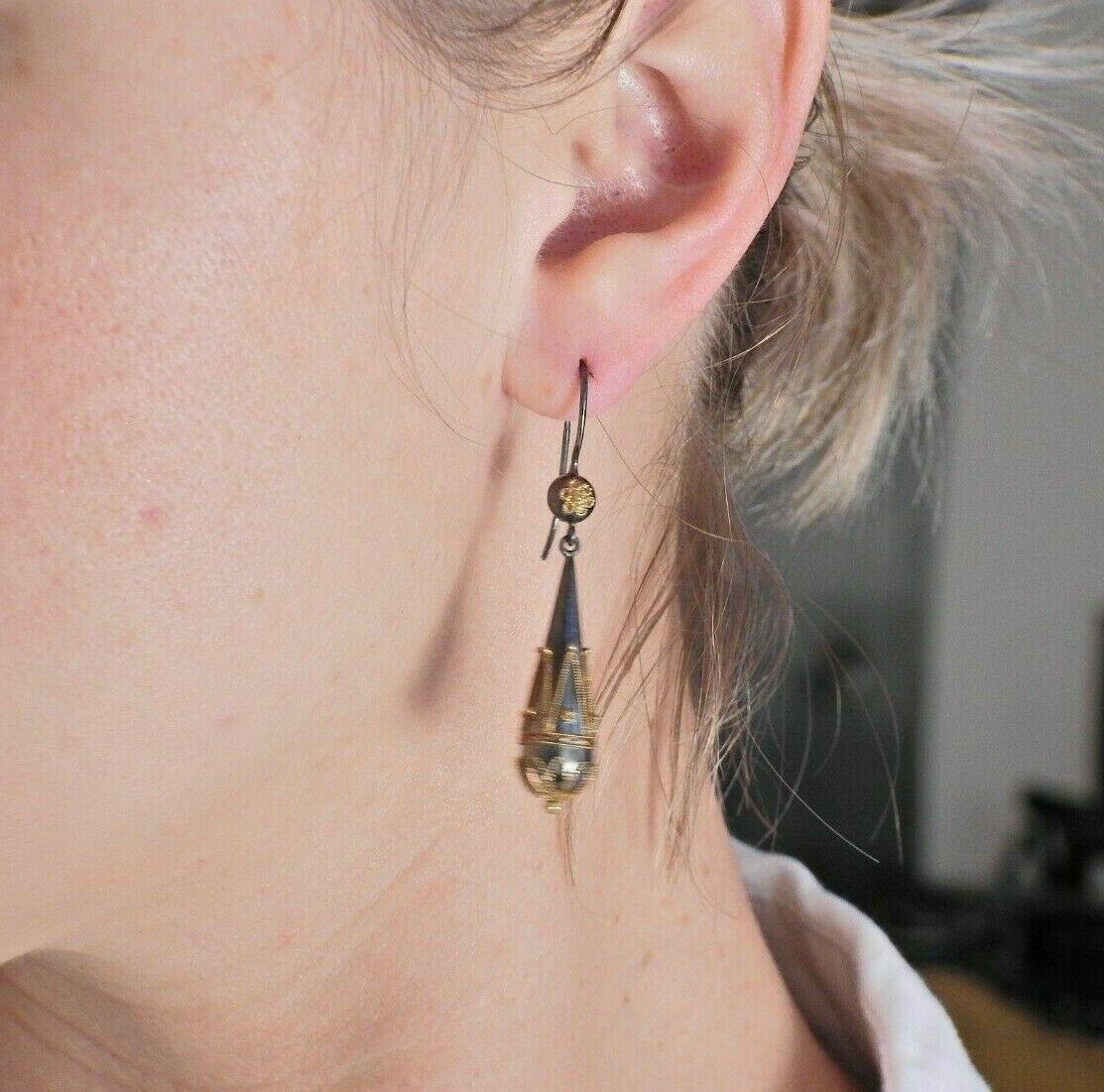 silver filigree teardrop earrings