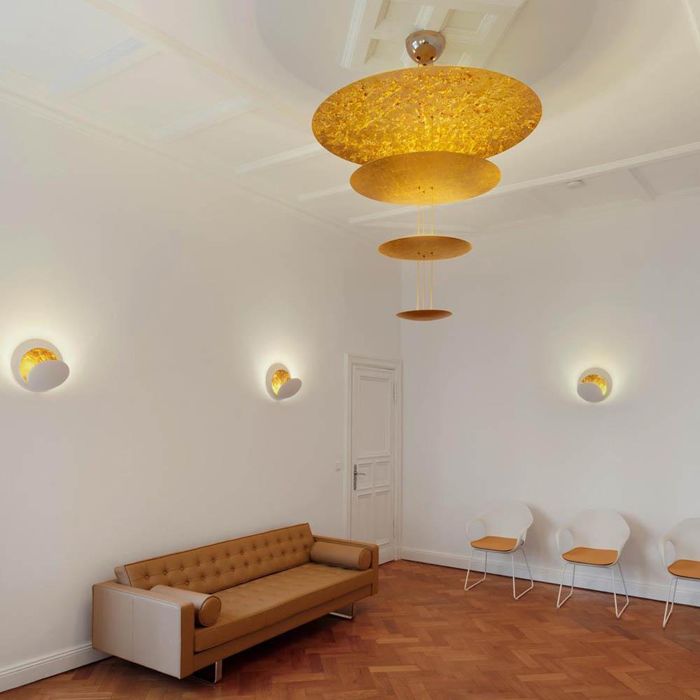 Castellani & Smith Macchina del tempo Lampadario in oro Design di lusso anni 2000 2