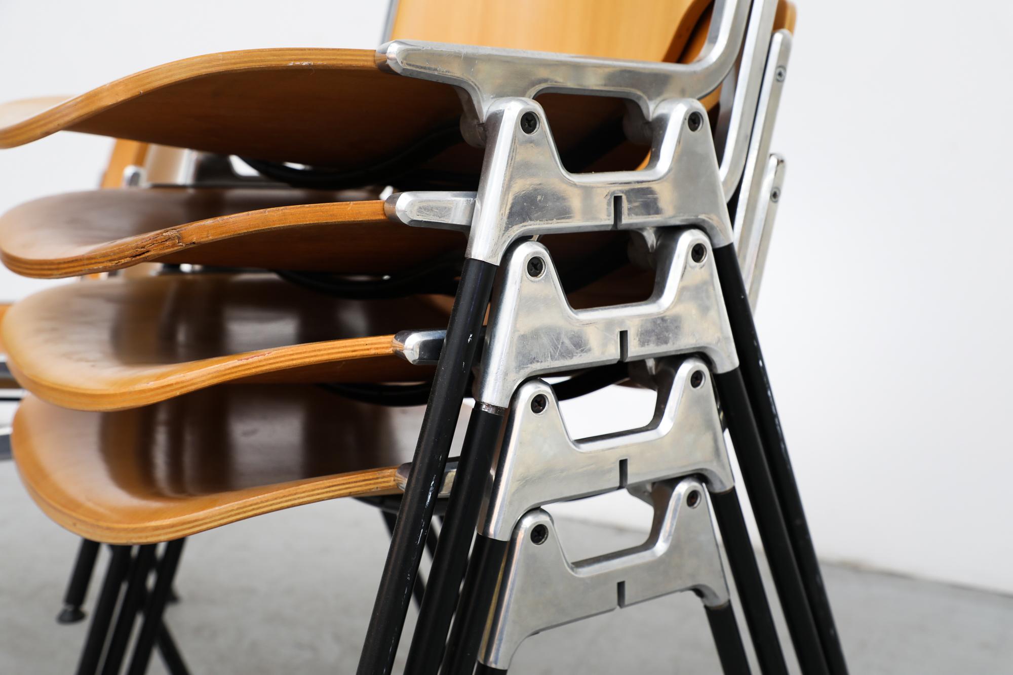 Castelli Birch DSC Stacking Chairs by Giancarlo Piretti 3