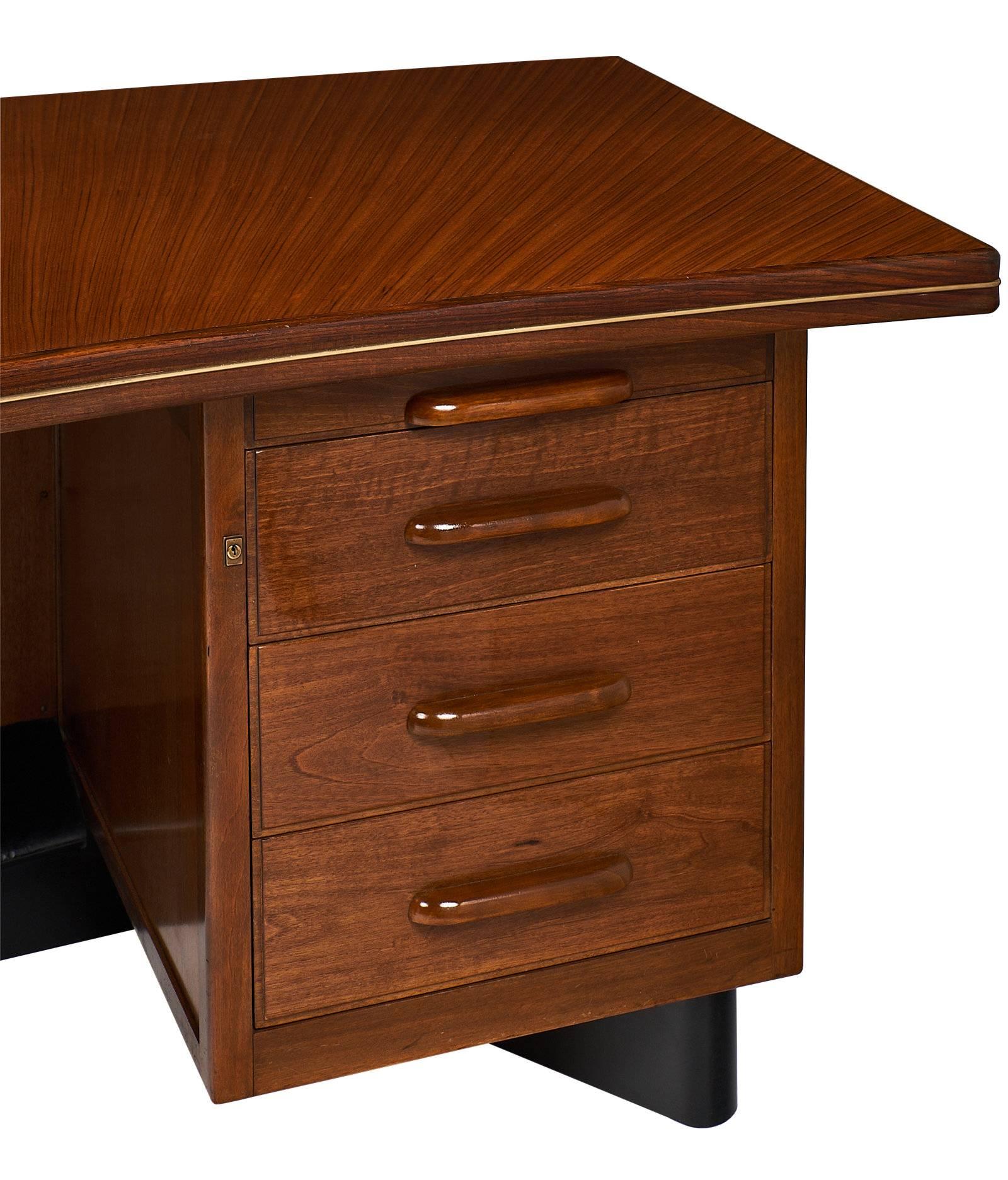 Castelli Midcentury Rosewood Desk 1