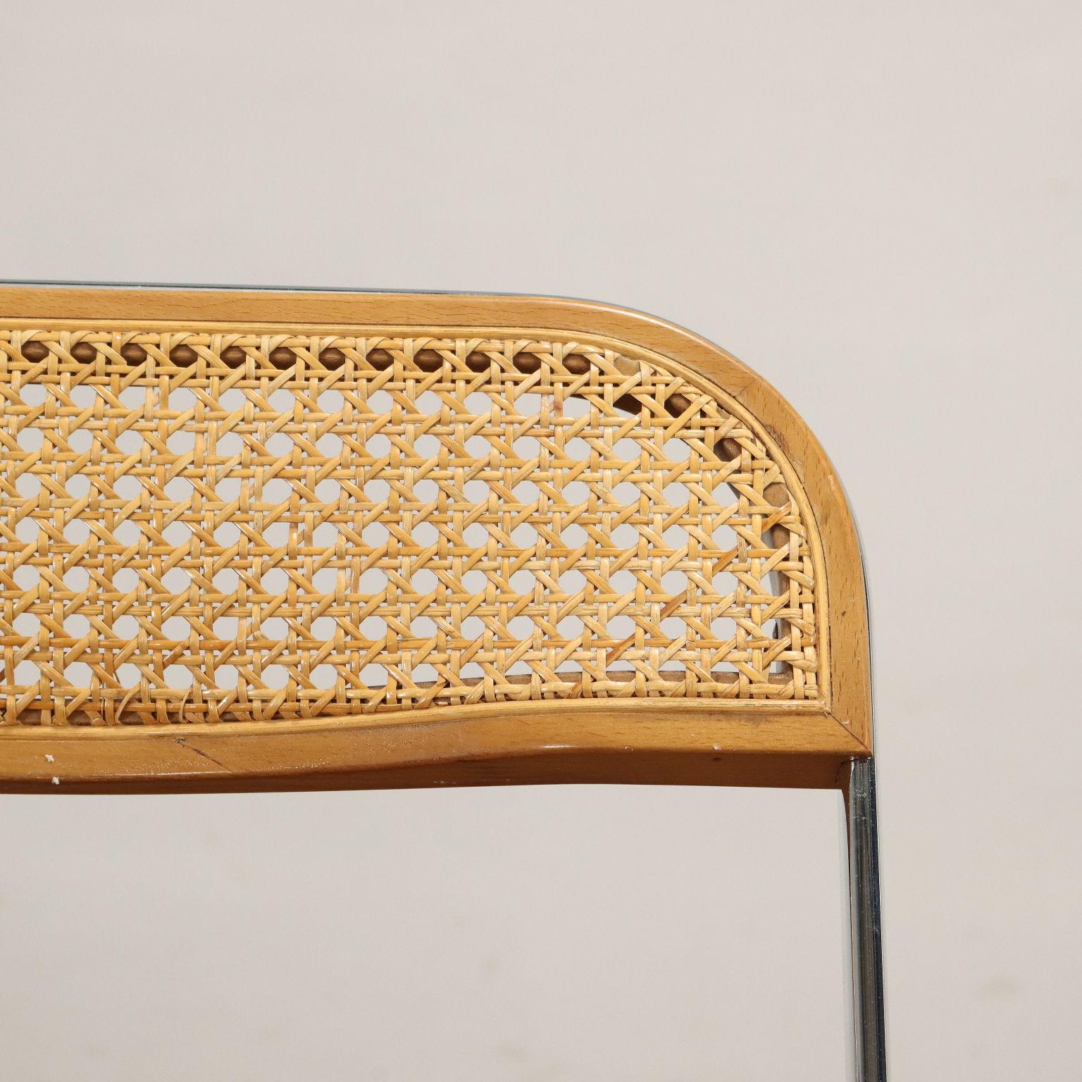 Italian Castelli Pila Cané Chairs Wood, Italy, 1970s