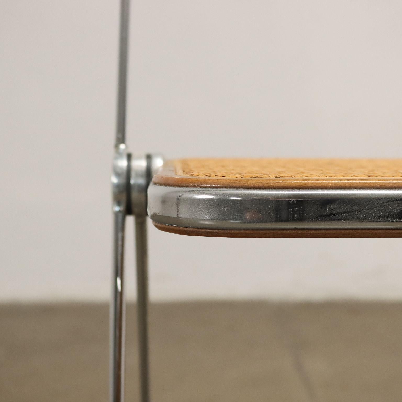Castelli Pila Cané Chairs Wood, Italy, 1970s In Fair Condition In Milano, IT