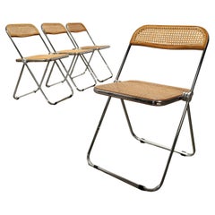 Chaises Castelli Pila Cané Bois Italie 1970