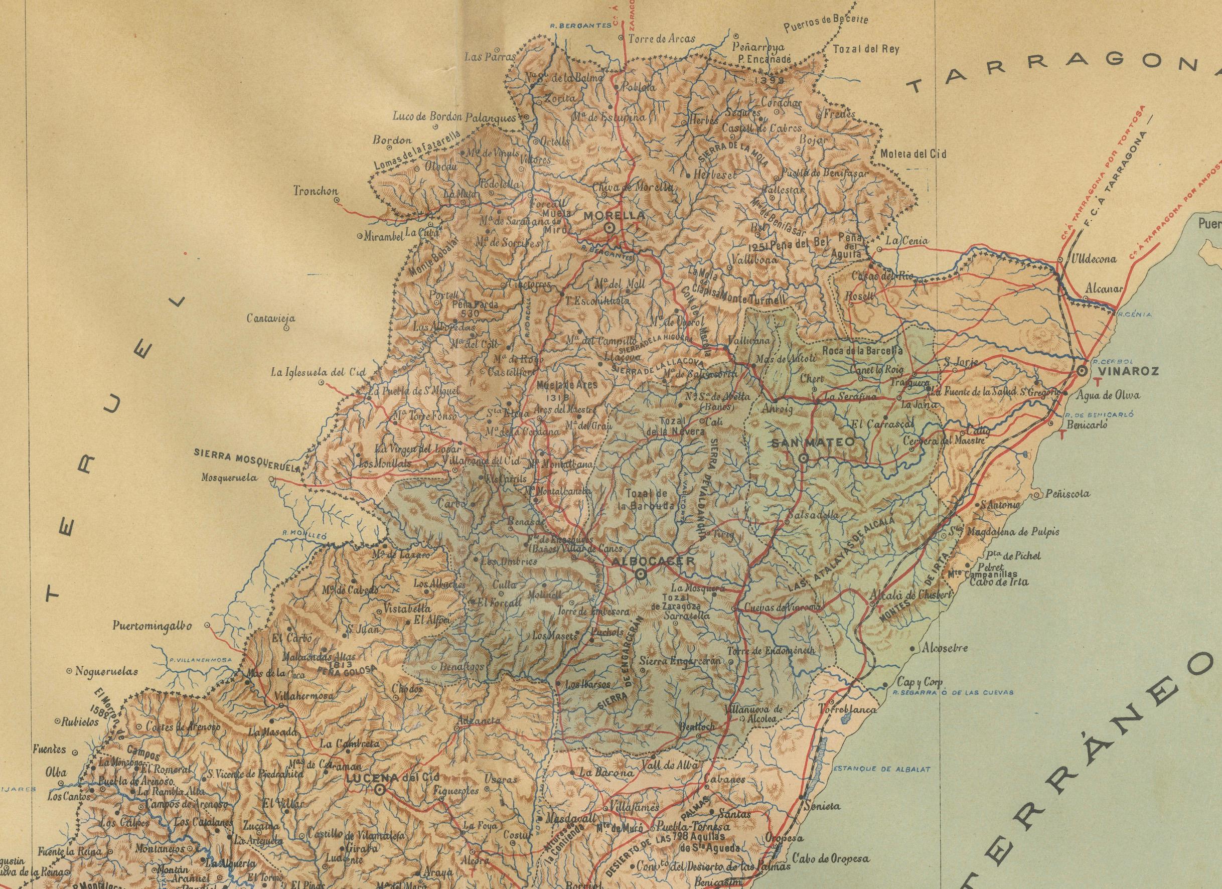 north eastern spain map