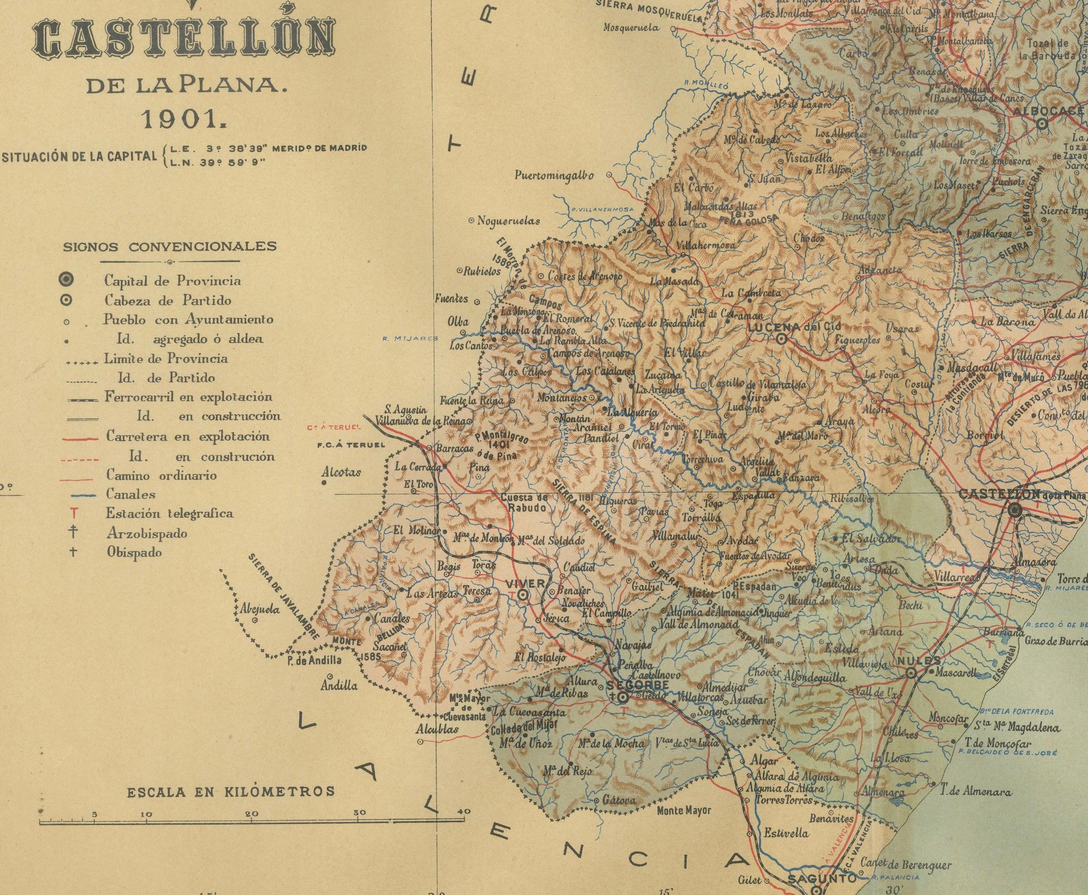 map of castellon spain