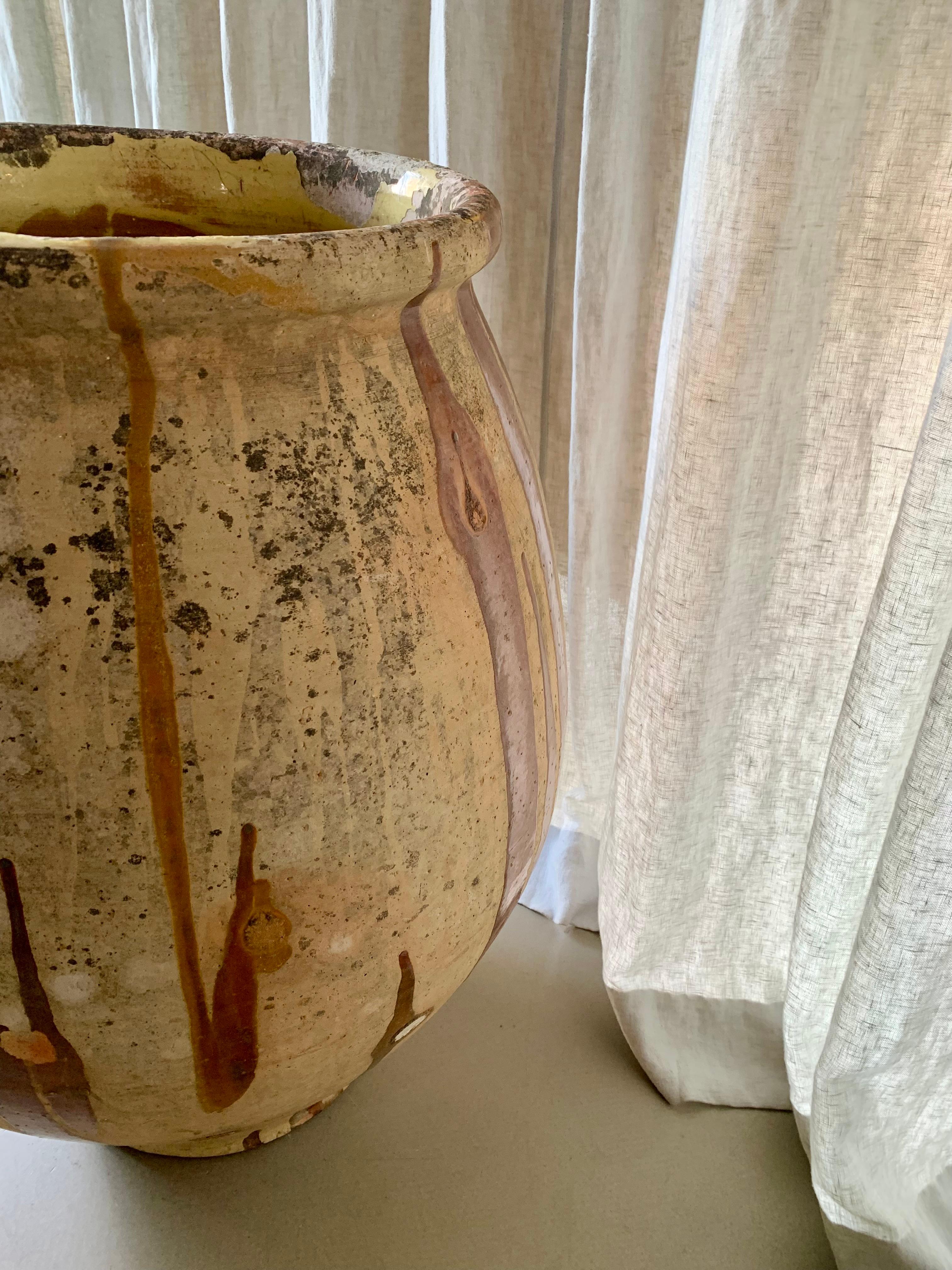 19th Century Castelnaudry Olive Jar