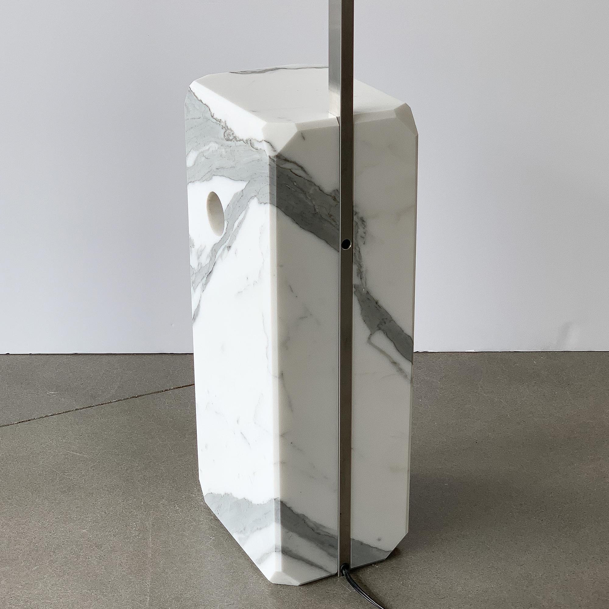 Castiglioni 'Arco' Marble Floor Lamp for Flos, circa 1969 In Good Condition In Chicago, IL