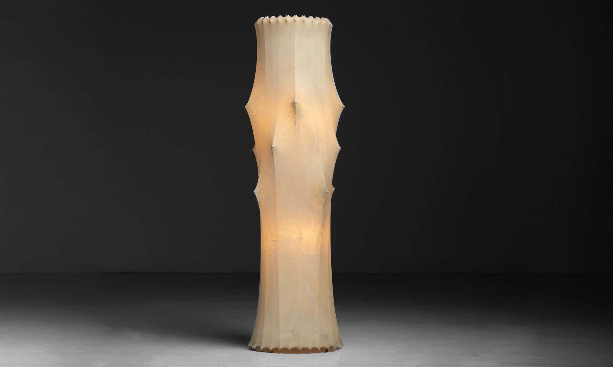 Castiglioni Floor Lamp, Italy Circa 1960 In Fair Condition In Culver City, CA