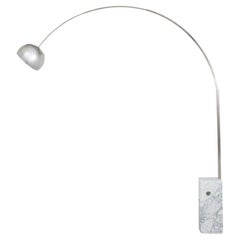 Vintage Castiglioni for Flos "Arco" Marble Base Floor Lamp