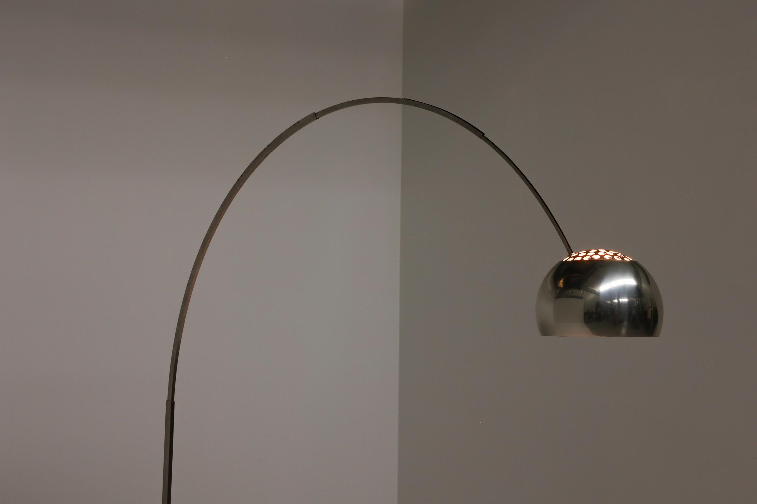 Castiglioni & Giacomo Arco Floor Lamp Flos, 1st Edition, Italian Design, 1962 2