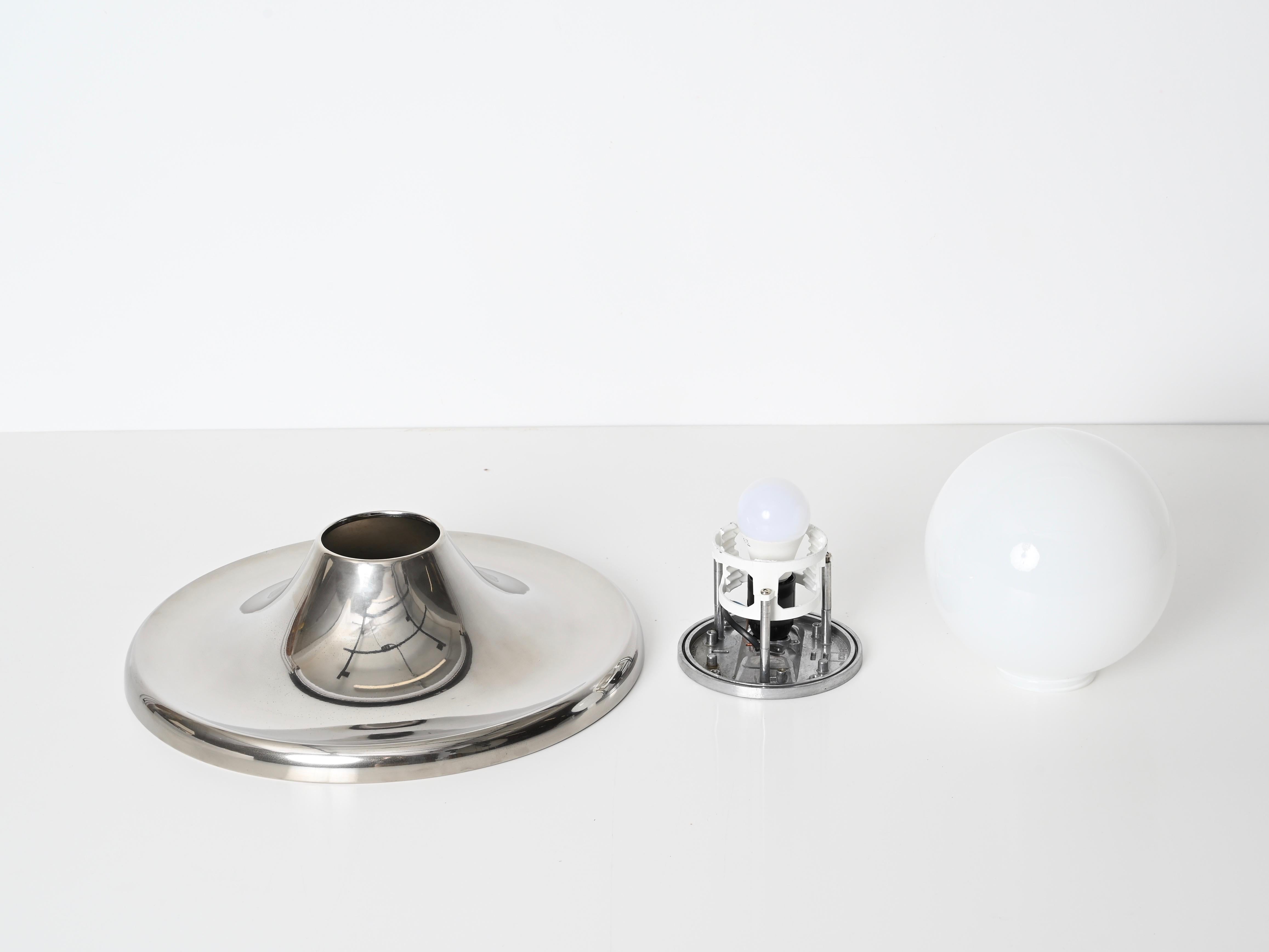 Metallo Castiglioni Grande lampada da parete o soffitto 