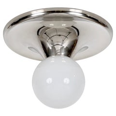 Castiglioni Large Chrome "Light Ball" Wall or Ceiling Lamp, Flos, Italy 1960s