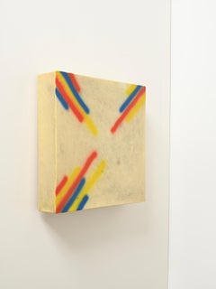 Castiglioni Large Square Pop Art “Cocoon” Wall or Ceiling Light, Italy, 1960s