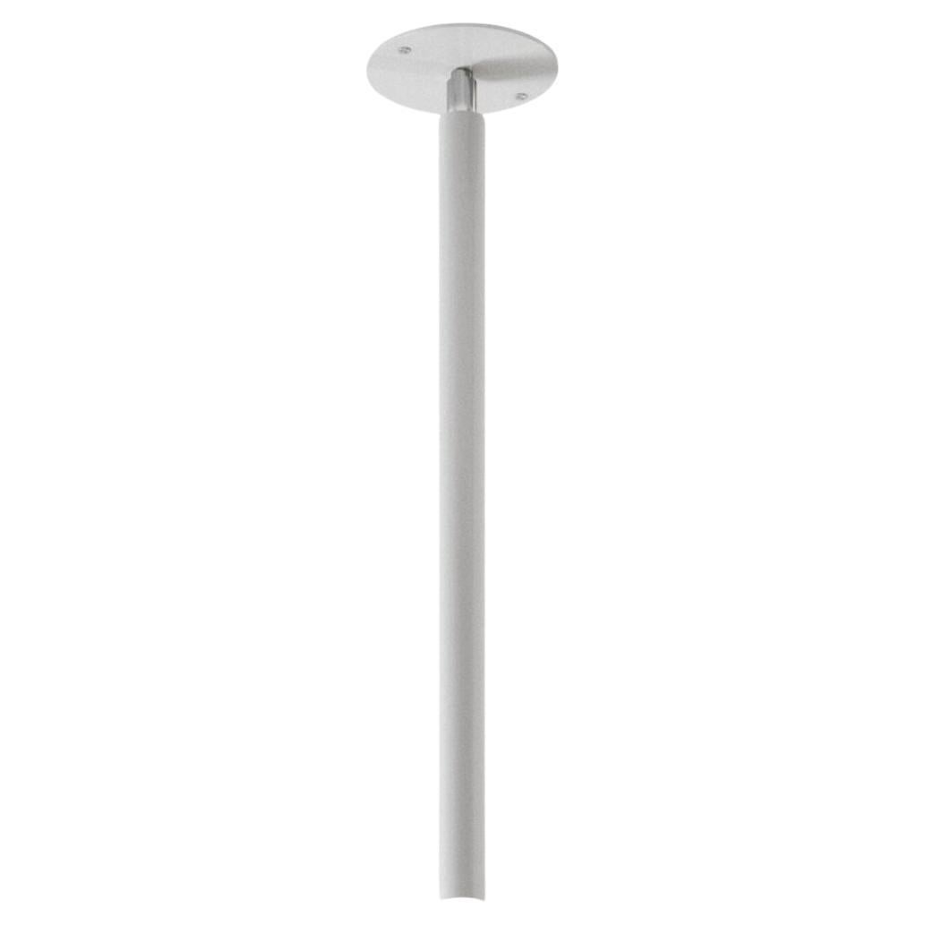 Castiglioni & Menghi Canna Nuda Metal Ceiling Lamp for Nemo Lighting in White For Sale