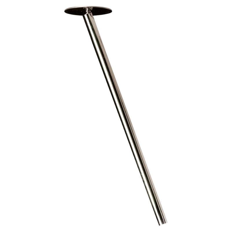 Castiglioni & Menghi 'Canna Nuda' Metal Ceiling Lamp in Chrome for Nemo Lighting
