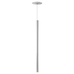 Castiglioni & Menghi 'Canna Nuda' Metall-Pendelleuchte in Weiß für Nemo Lighting