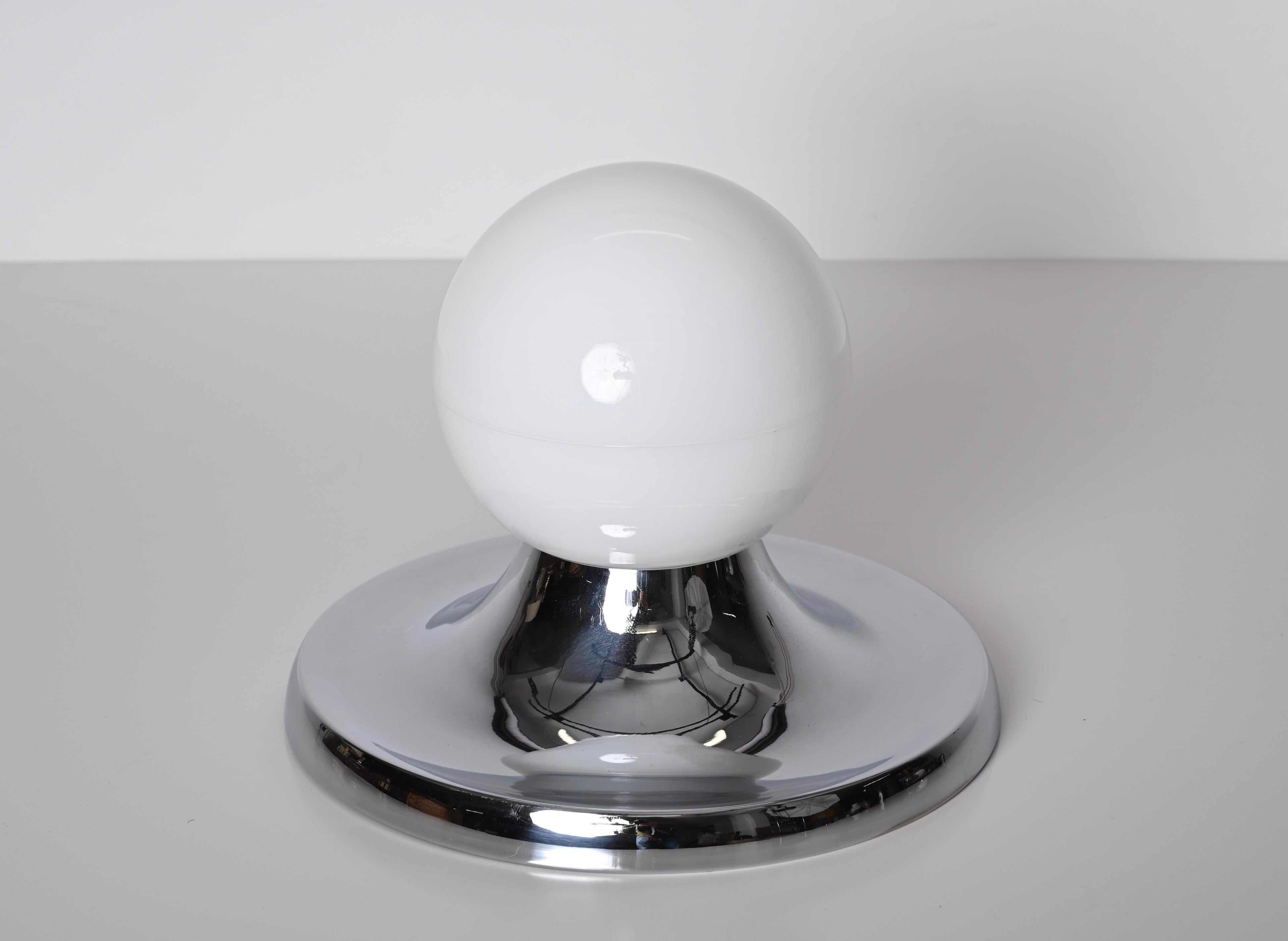 Applique italienne Castiglioni « Light Ball » en métal chromé du milieu du siècle dernier pour Flos, années 1960 en vente 6
