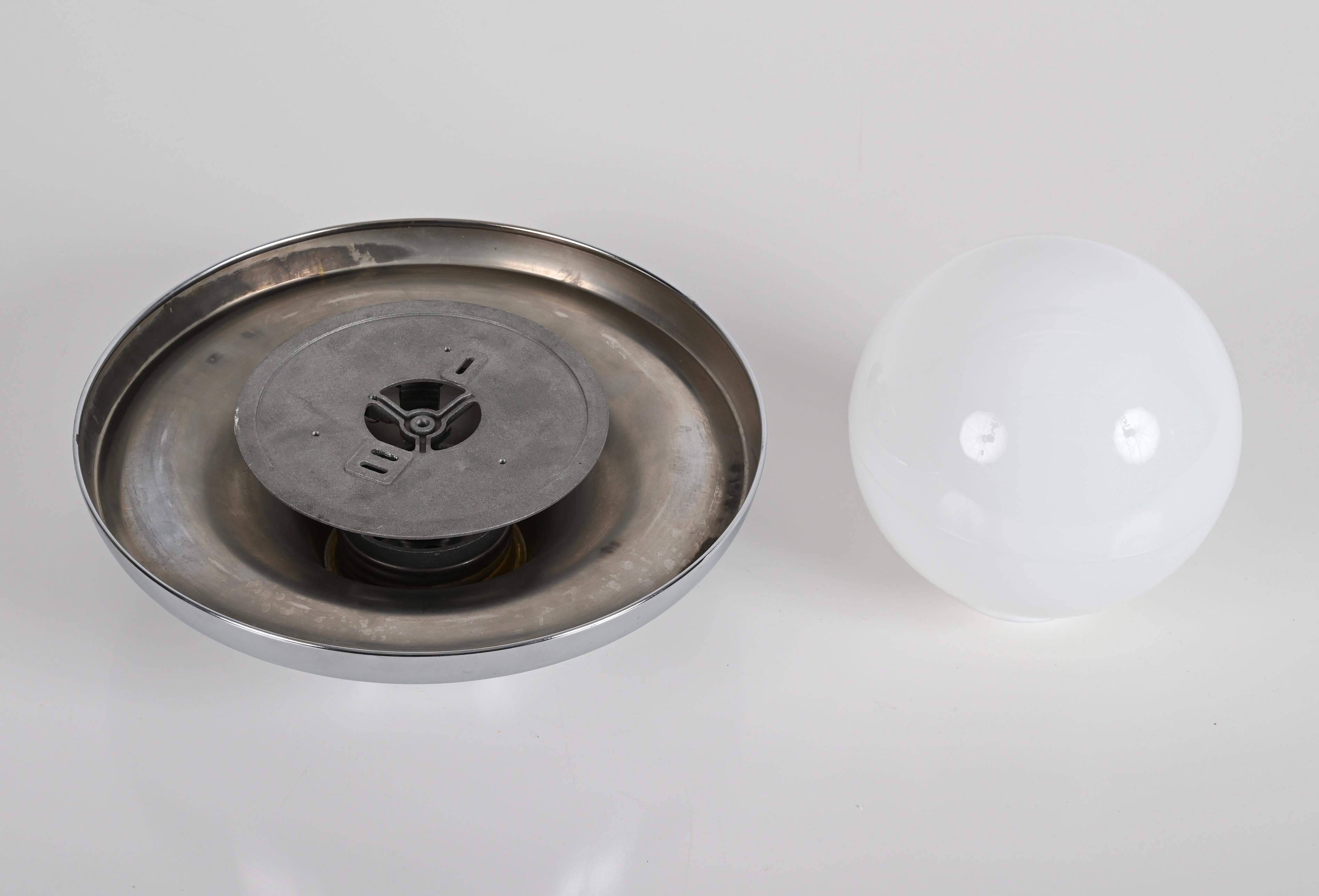 Applique italienne Castiglioni « Light Ball » en métal chromé du milieu du siècle dernier pour Flos, années 1960 en vente 8