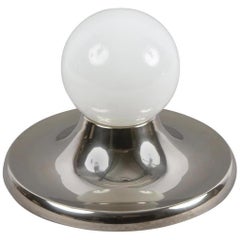 Castiglioni Midcentury Chromed Metal "Light Ball" Italian Sconce for Flos, 1960s