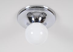 Castiglioni Midcentury Chromed Metal "Light Ball" Italian Sconce for Flos, 1960s
