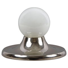 Retro Castiglioni Midcentury Chromed Metal "Light Ball" Italian Sconce for Flos, 1960s