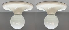 Castiglioni Midcentury White "Light Ball" Italian Sconce for Flos, 1960s