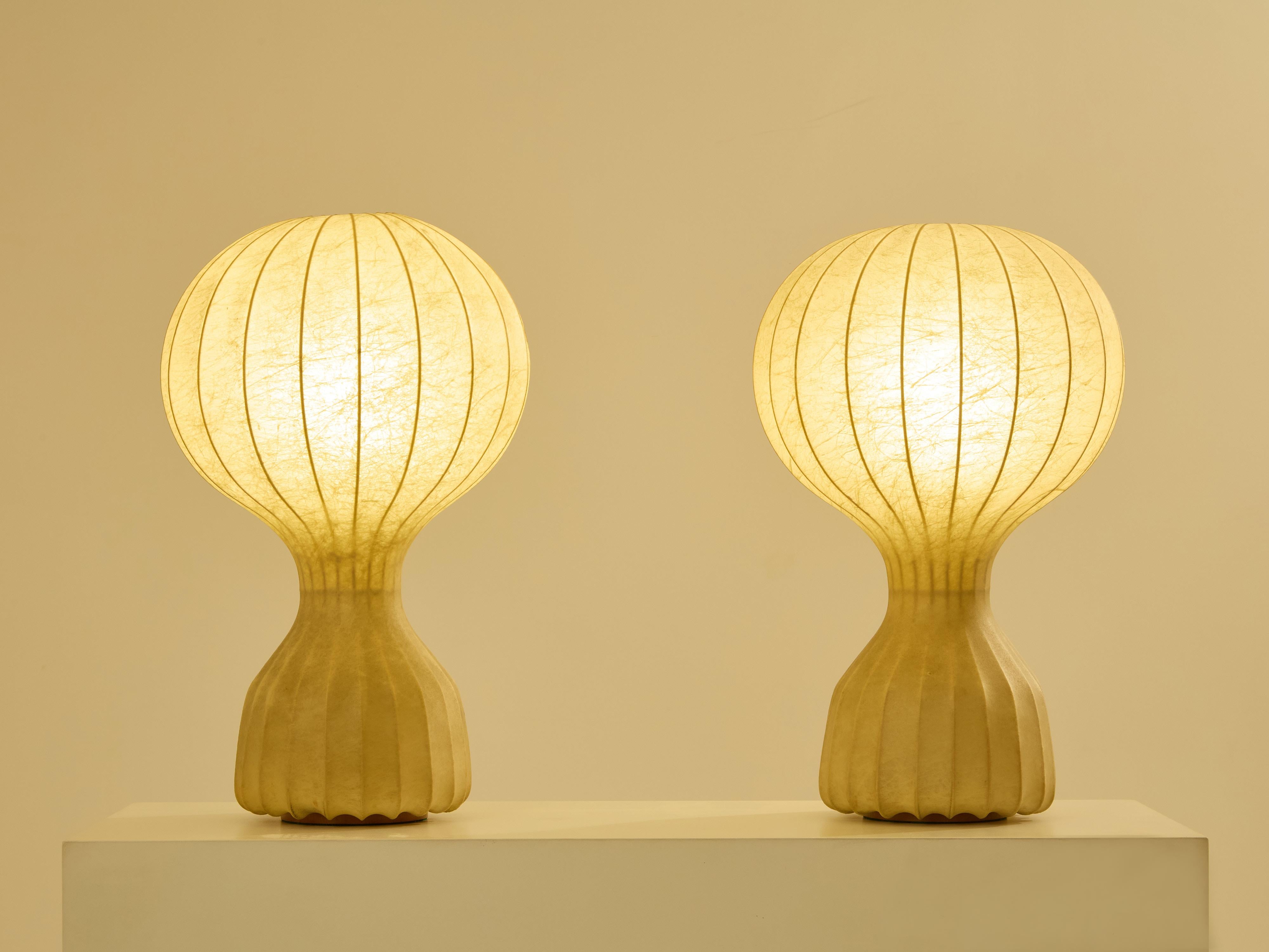 italien Paire de lampes Gatto Grande de Castiglioni du début des années 1960 en vente