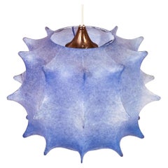 Castiglioni style. Space Age Cocoon pendant lamp, Italy, 1970s