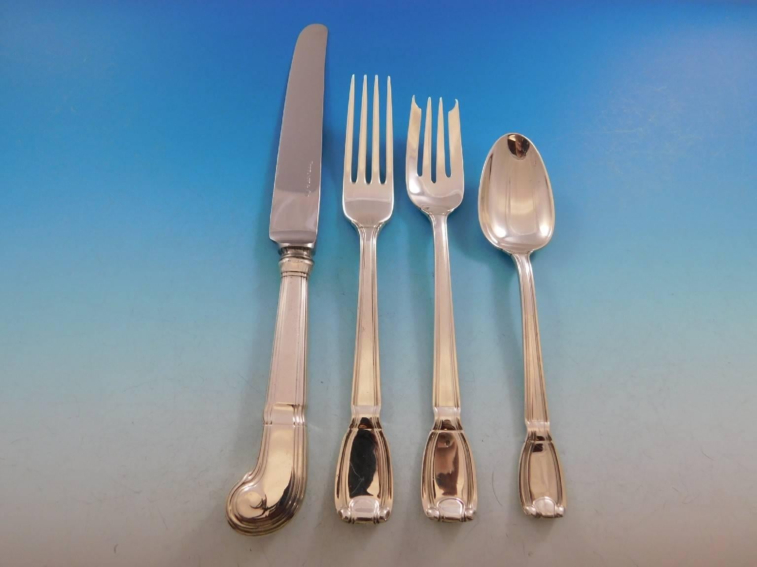 Castilian by Tiffany & Co Sterling Silver Flatware Set 12 Service 126 Pcs Dinner In Excellent Condition For Sale In Big Bend, WI