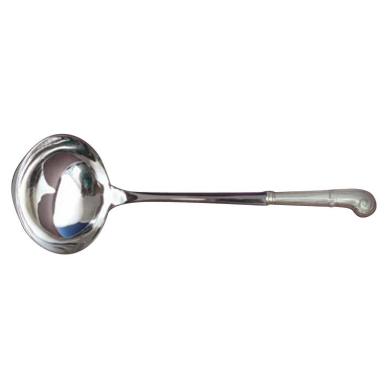 Sterling silver hollow handle with stainless implement soup ladle custom made 10 1/2