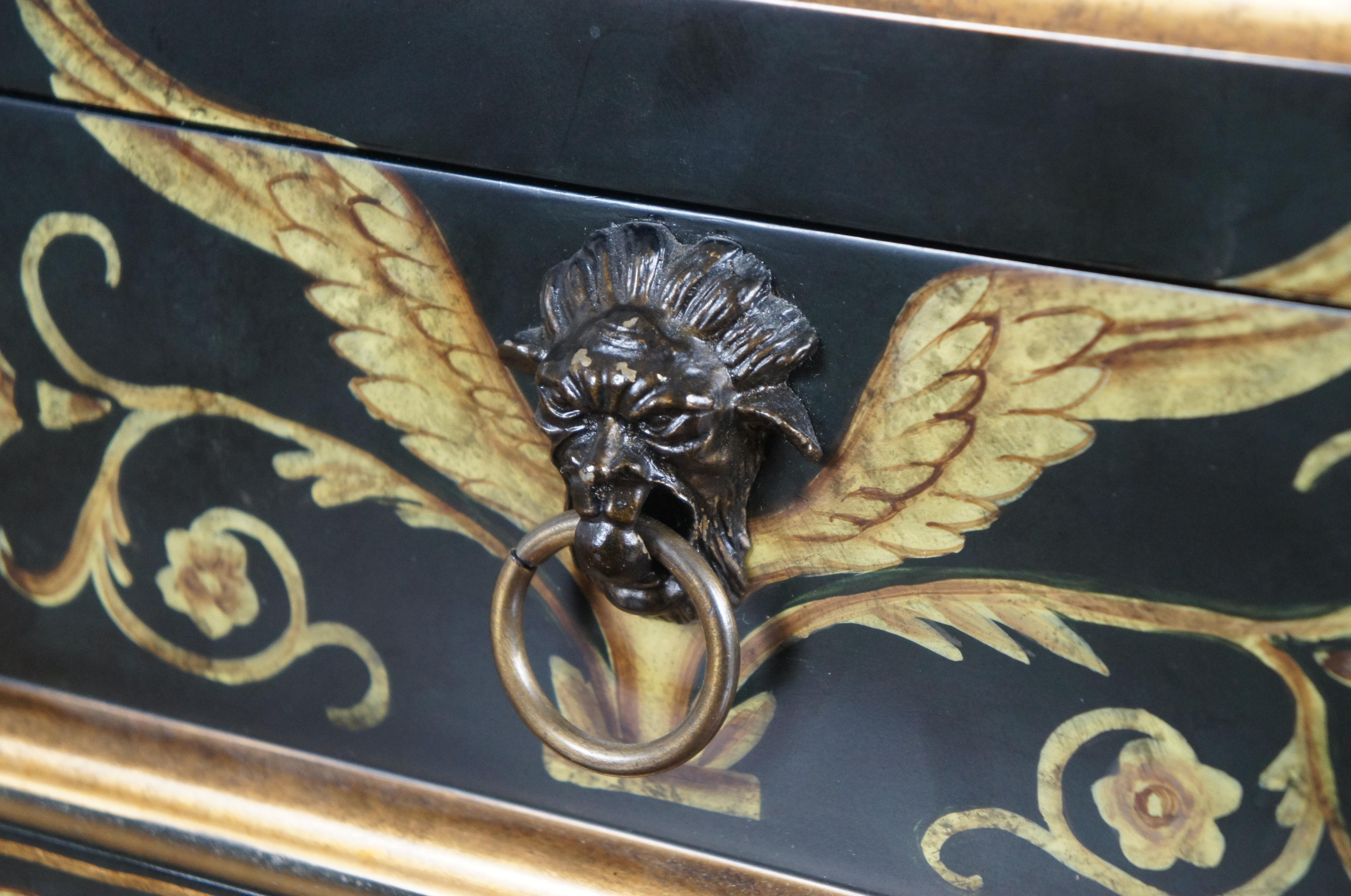 Neoklassizistische Castilian Imports Griffon Trinket Jewelry Keepsake Box Kommode 16