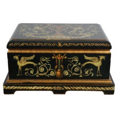Antique Castilian Imports Neoclassical Griffon Trinket Jewelry Keepsake Box Chest 16"