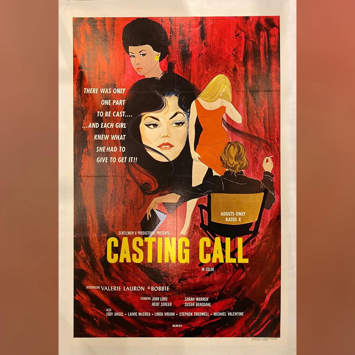 Casting Call (1970)
Original One Sheet (27 X 41 Inches)

This is an original US one-sheet poster of Casting Call from 1970.

This is an Original Film Poster produced by the studio to be displayed in the movie theatres to promote the film when it was