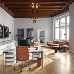 Lampe Castle 18-02 de Jason Miller en bronze avec verre fumé