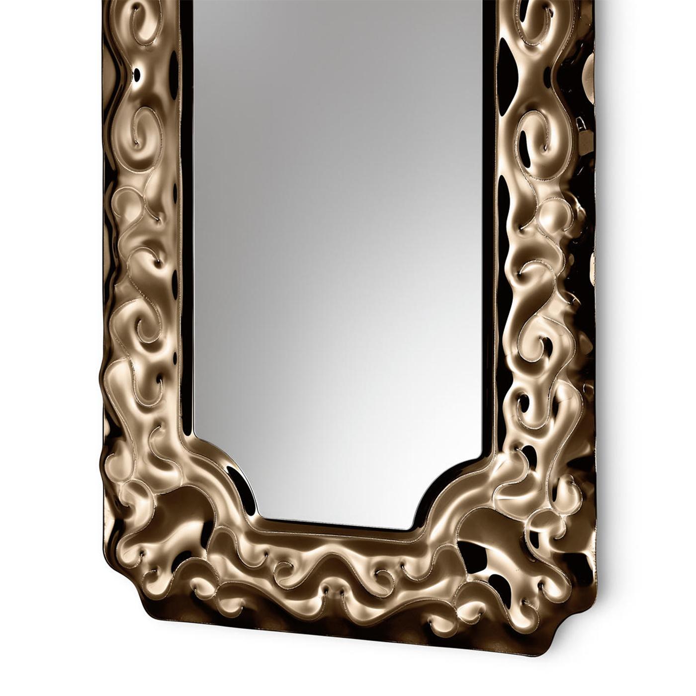 Schloss-Bronze-Spiegel (Italienisch) im Angebot