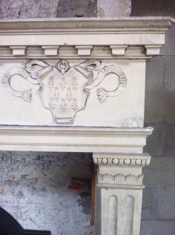 Chateau Fireplace Renaissance Style 19th Century, France For Sale 3