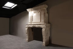 Antique fireplace with Trumeau