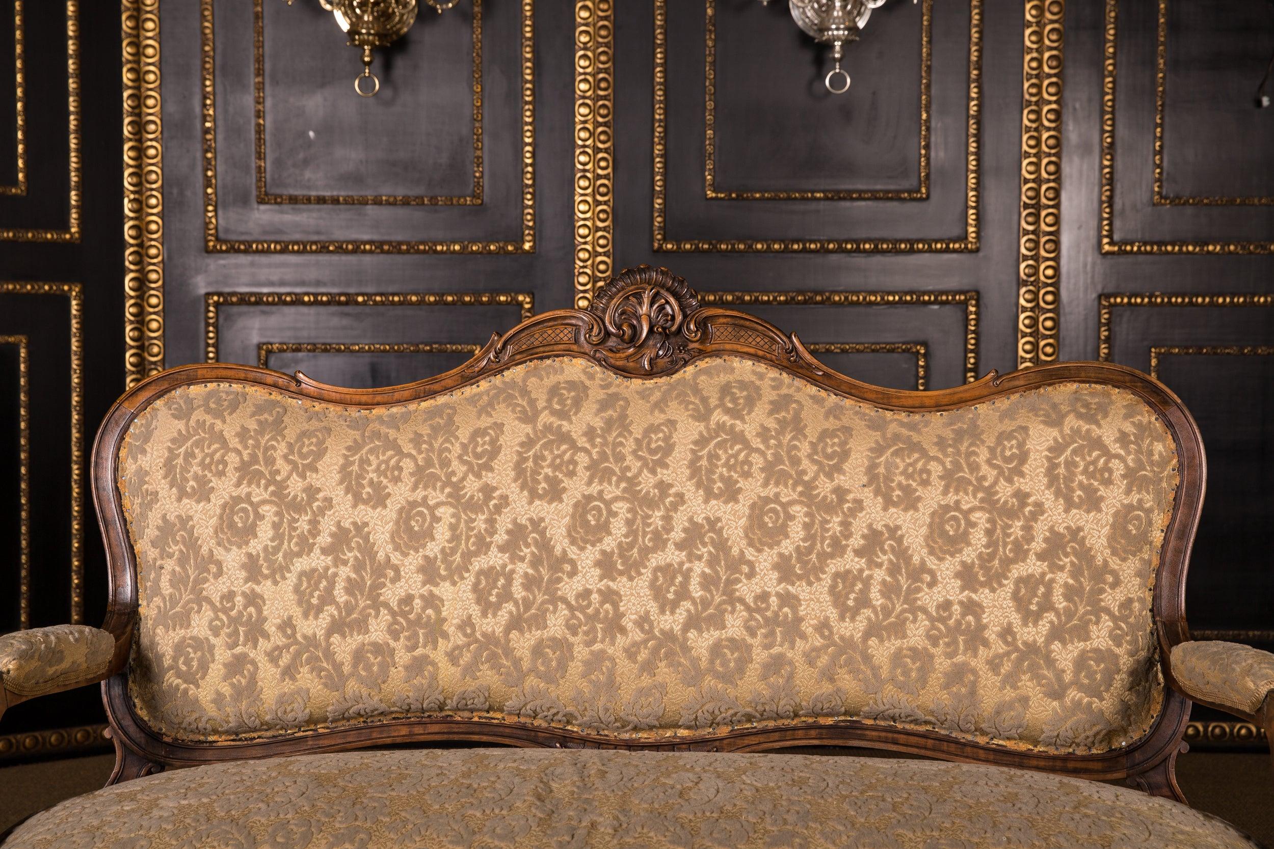 19th Century Castle Worthy Salon Group Sofa and Chairs Neo Rococo, circa 1860