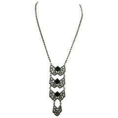 Retro Castlecliff Art Deco Style Pendant Necklace