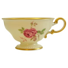 Vintage Castleton Peony China Footed Tea Cup Set of 12
