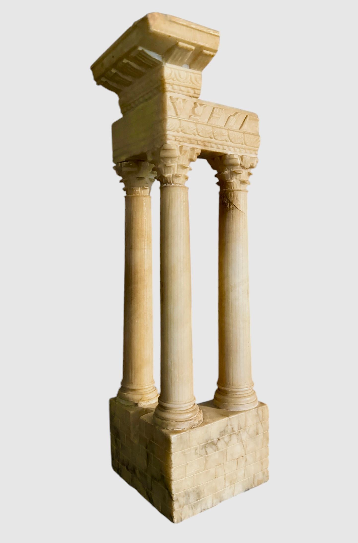 Italian Castor & Pollux in marble, Grand Tour